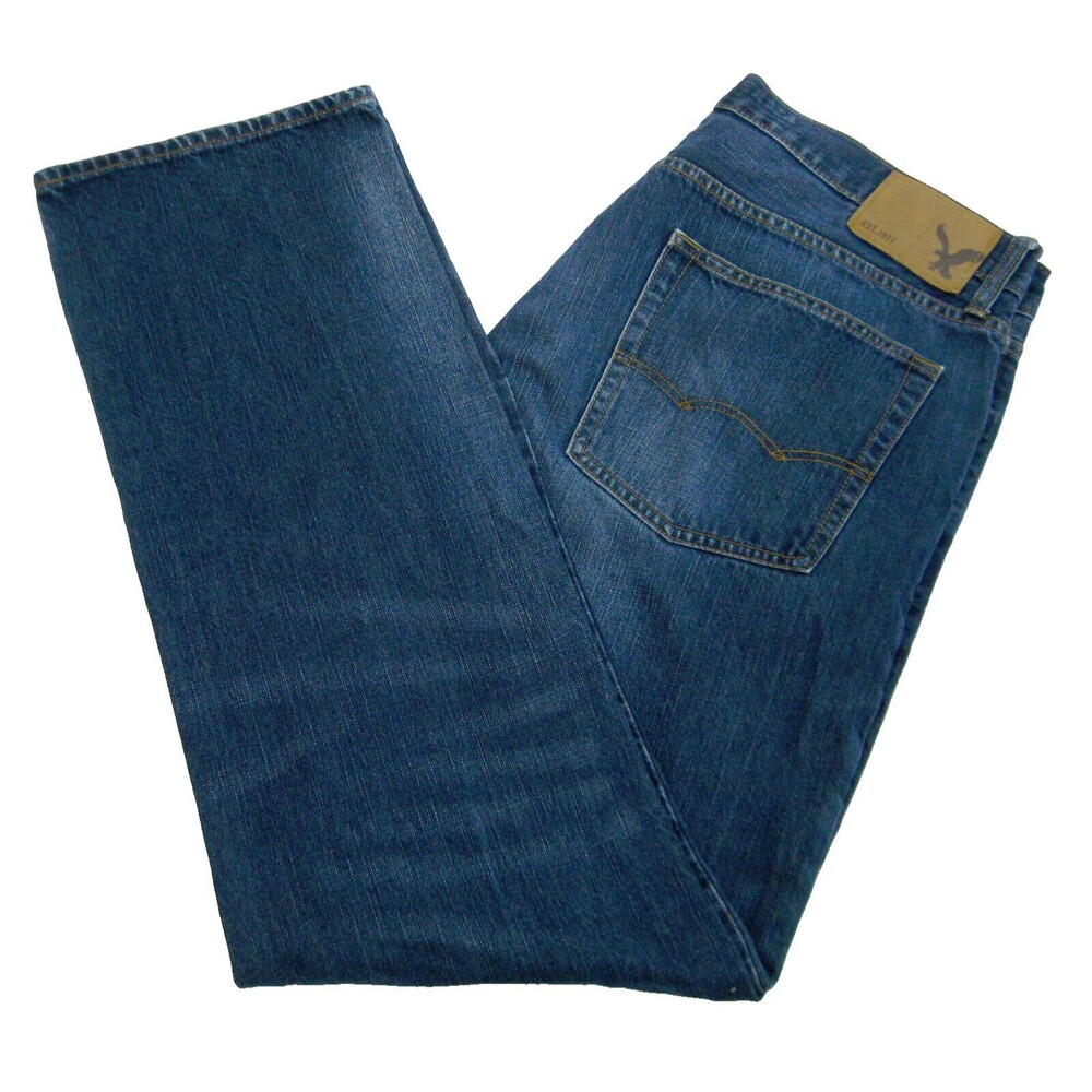 AMERICAN EAGLE Outfitters Men's (Size 34x34) Blue Jeans Denim Pants 5 Pockets